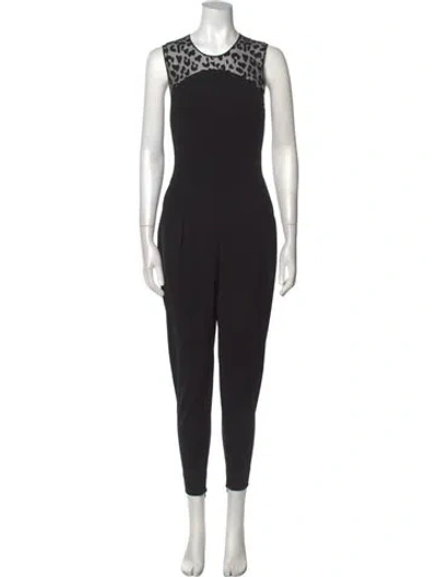 Pre-owned Stella Mccartney Crew Neck Jumpsuit In Black
