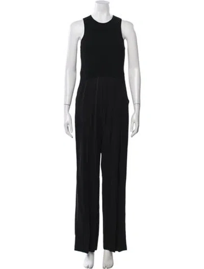 Pre-owned Stella Mccartney Crew Neck Jumpsuit In Black