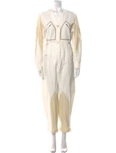 Pre-owned Stella Mccartney Crew Neck Jumpsuit In Neutral