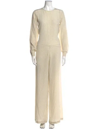 Pre-owned Stella Mccartney Crew Neck Jumpsuit In Neutral
