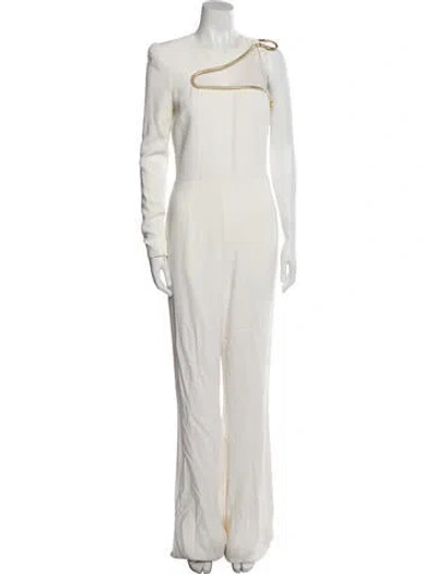 Pre-owned Stella Mccartney Crew Neck Jumpsuit In White