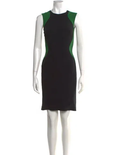 Pre-owned Stella Mccartney Crew Neck Knee-length Dress In Black
