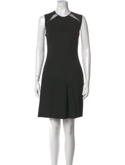 Pre-owned Stella Mccartney Crew Neck Knee-length Dress In Black