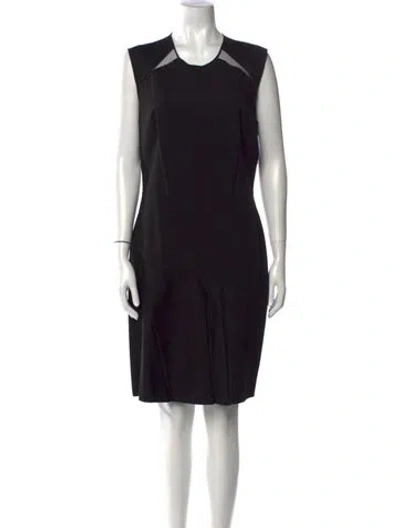 Pre-owned Stella Mccartney Crew Neck Knee-length Dress In Black