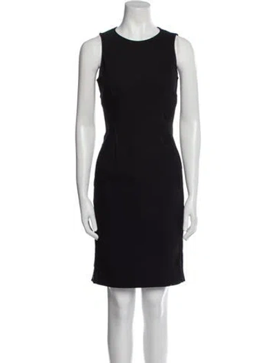 Pre-owned Stella Mccartney Crew Neck Knee-length Dress In Black