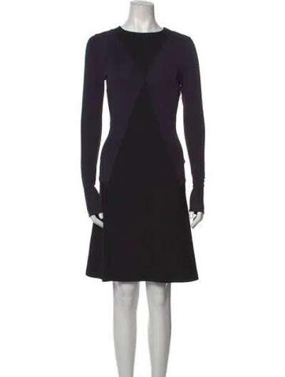 Pre-owned Stella Mccartney Crew Neck Knee-length Dress In Black