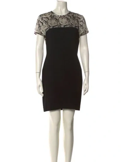 Pre-owned Stella Mccartney Crew Neck Knee-length Dress In Black