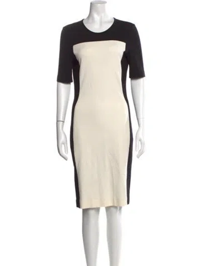 Pre-owned Stella Mccartney Crew Neck Knee-length Dress In Black