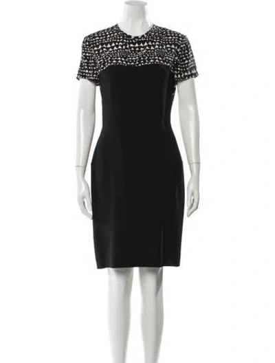 Pre-owned Stella Mccartney Crew Neck Knee-length Dress In Black