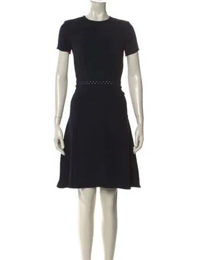 Pre-owned Stella Mccartney Crew Neck Knee-length Dress In Black