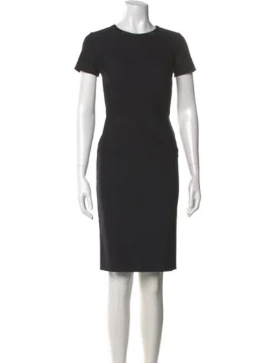 Pre-owned Stella Mccartney Crew Neck Knee-length Dress In Black