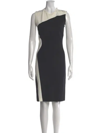 Pre-owned Stella Mccartney Crew Neck Knee-length Dress In Black