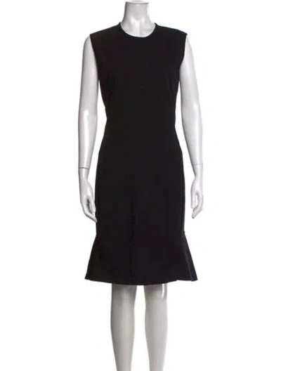 Pre-owned Stella Mccartney Crew Neck Knee-length Dress In Black