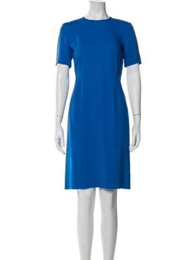 Pre-owned Stella Mccartney Crew Neck Knee-length Dress In Blue