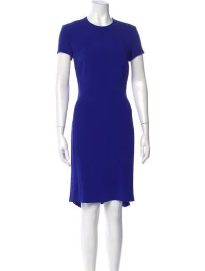 Pre-owned Stella Mccartney Crew Neck Knee-length Dress In Blue