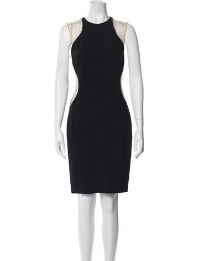 Pre-owned Stella Mccartney Crew Neck Knee-length Dress In Blue