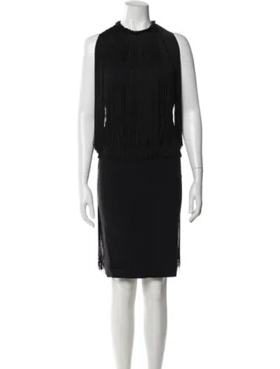 Pre-owned Stella Mccartney Crew Neck Knee-length Dress In Gray