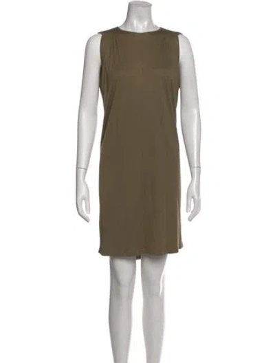 Pre-owned Stella Mccartney Crew Neck Knee-length Dress In Green