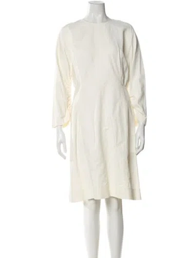 Pre-owned Stella Mccartney Crew Neck Knee-length Dress In Neutral