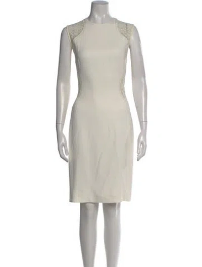 Pre-owned Stella Mccartney Crew Neck Knee-length Dress In Neutral