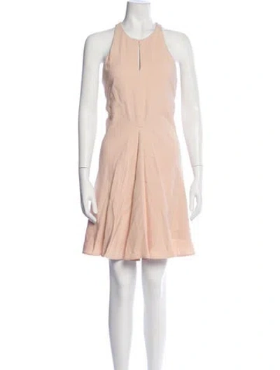 Pre-owned Stella Mccartney Crew Neck Knee-length Dress In Orange