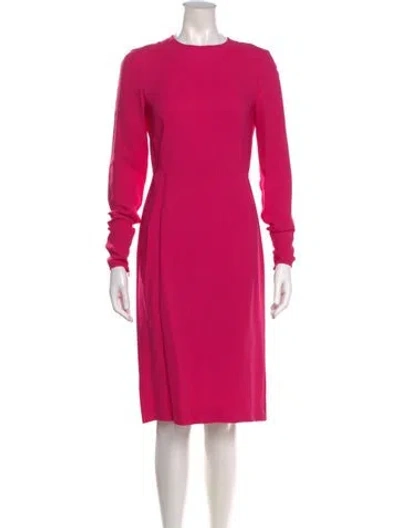 Pre-owned Stella Mccartney Crew Neck Knee-length Dress In Pink