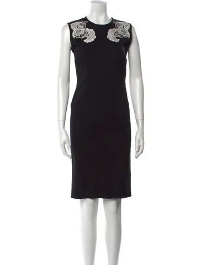 Pre-owned Stella Mccartney Crew Neck Knee-length Dress W/ Tags In Black