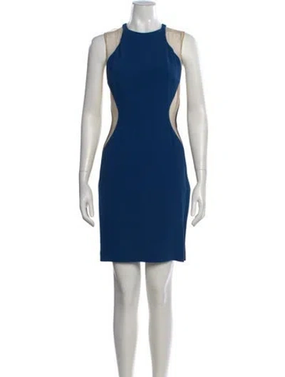 Pre-owned Stella Mccartney Crew Neck Knee-length Dress W/ Tags In Blue