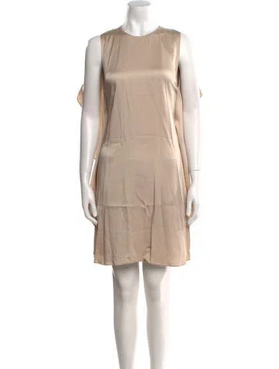 Pre-owned Stella Mccartney Crew Neck Knee-length Dress W/ Tags In Neutral