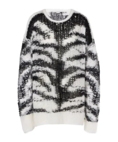 Stella Mccartney Crew Neck Knit Sweater In Multi