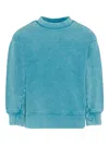 Stella Mccartney Crew-neck Logo Sweatshirt In Blue