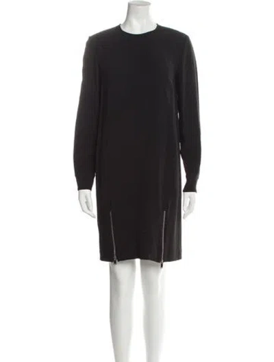 Pre-owned Stella Mccartney Crew Neck Long Dress In Black