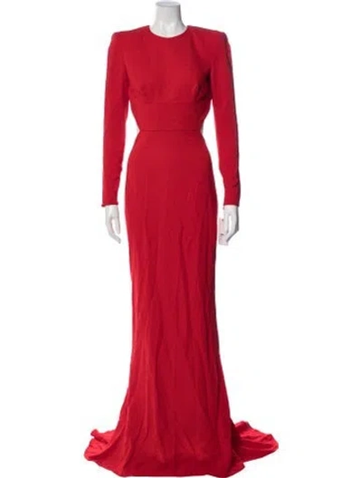 Pre-owned Stella Mccartney Crew Neck Long Dress W/ Tags In Red