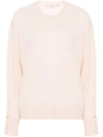 Stella Mccartney Crew-neck Long-sleeve Jumper In Pink