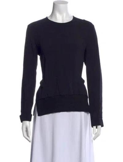 Pre-owned Stella Mccartney Crew Neck Long Sleeve Sweatshirt In Black