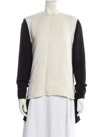 Pre-owned Stella Mccartney Crew Neck Long Sleeve Sweatshirt In Black