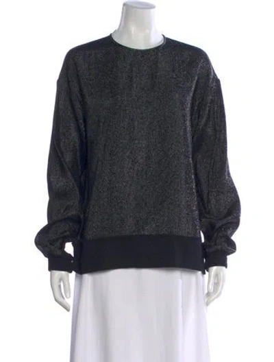 Pre-owned Stella Mccartney Crew Neck Long Sleeve Sweatshirt In Black