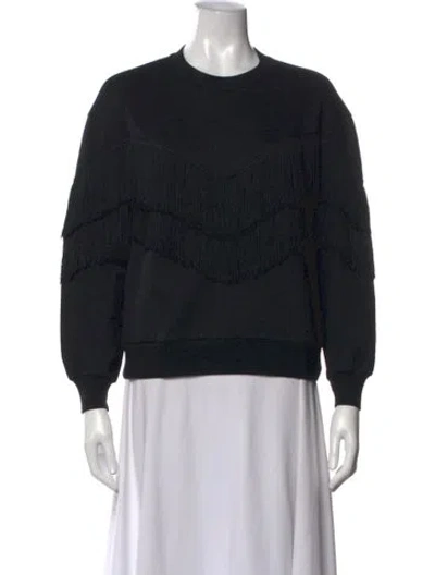 Pre-owned Stella Mccartney Crew Neck Long Sleeve Sweatshirt In Black