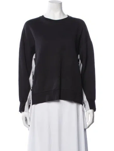 Pre-owned Stella Mccartney Crew Neck Long Sleeve Sweatshirt In Black
