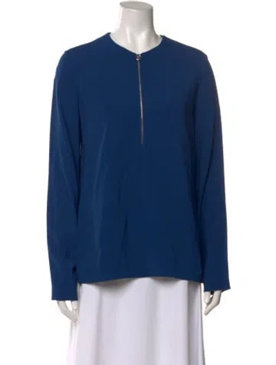 Pre-owned Stella Mccartney Crew Neck Long Sleeve Sweatshirt In Blue