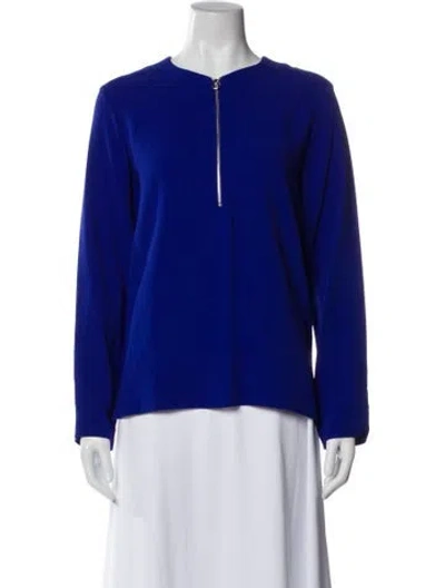 Pre-owned Stella Mccartney Crew Neck Long Sleeve Sweatshirt In Blue