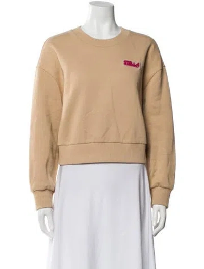 Pre-owned Stella Mccartney Crew Neck Long Sleeve Sweatshirt In Neutral
