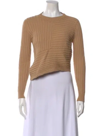 Pre-owned Stella Mccartney Crew Neck Long Sleeve Top In Green
