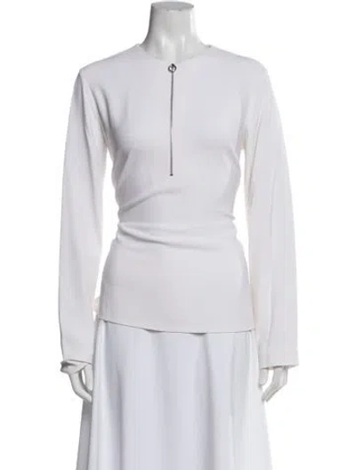 Pre-owned Stella Mccartney Crew Neck Long Sleeve Top In Neutral