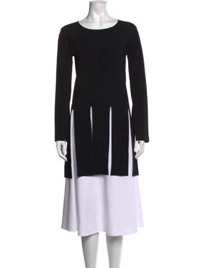 Pre-owned Stella Mccartney Crew Neck Long Sleeve Tunic In Black