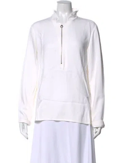 Pre-owned Stella Mccartney Crew Neck Long Sleeve Tunic In White