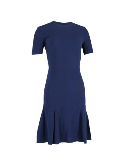 Pre-owned Stella Mccartney Crew-neck Midi Dress In Blue
