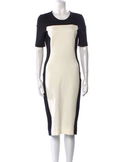 Pre-owned Stella Mccartney Crew Neck Midi Length Dress
