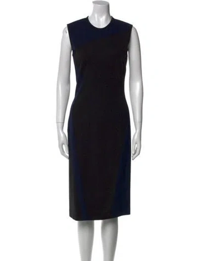 Pre-owned Stella Mccartney Crew Neck Midi Length Dress In Multi