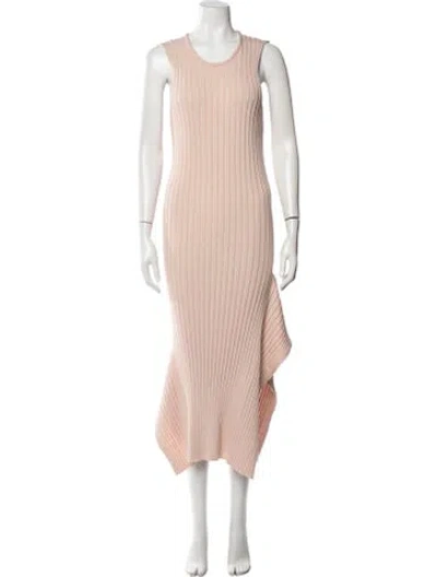 Pre-owned Stella Mccartney Crew Neck Midi Length Dress In Pink